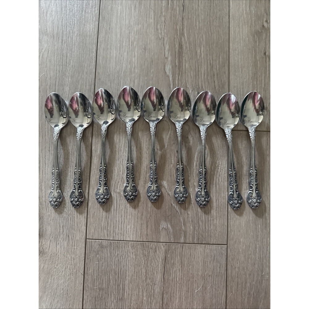 Sonora Stainless by National Stainless Spoon Japan Teaspoon Tablespoon Lot Of 9